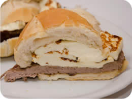 Contra Filet com queijo minas