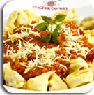 Capeletti ao sugo - frango grelhado