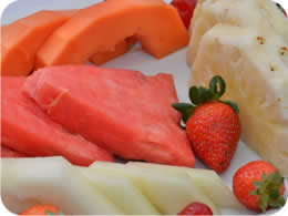 Porção de fruta da estação - Mista