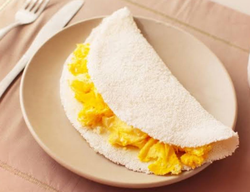 Tapioca de ovos mexidos
